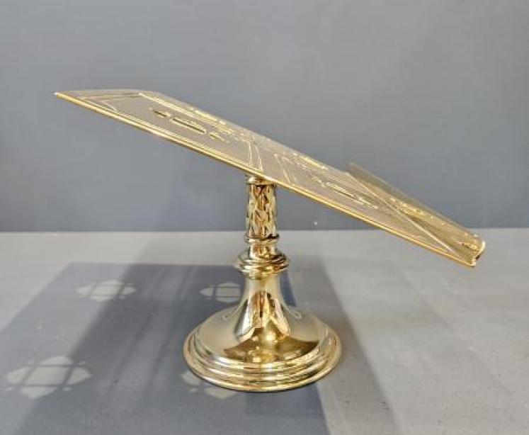 Victorian Brass Book Rest - Image 2