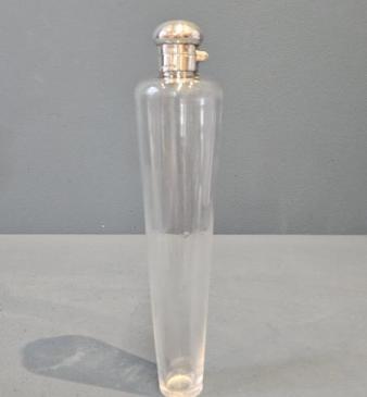 Victorian Silver Topped Hunting Flask 