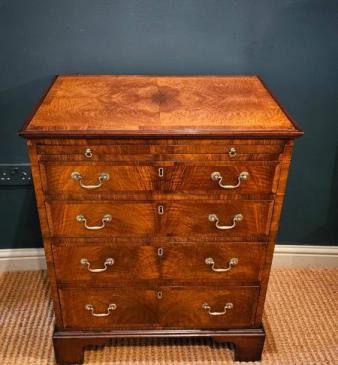 George III Walnut Chest of Drawers