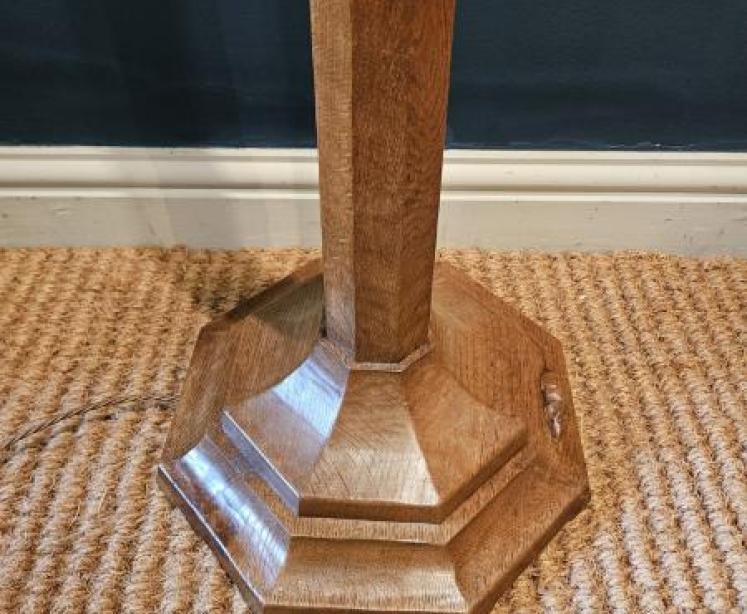 Superb Early Thompsons of Kilburn Mouseman Lamp Standard - Image 4