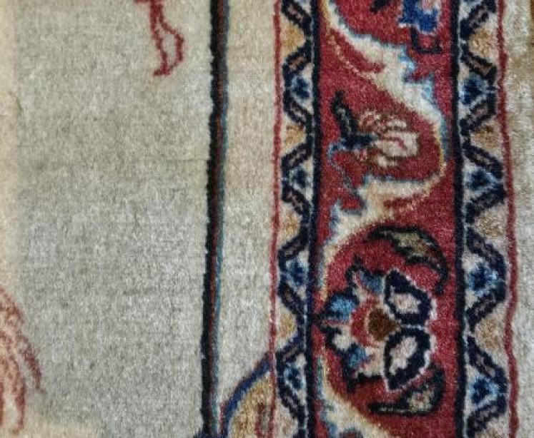 Antique Persian Silk Rug - Image 4