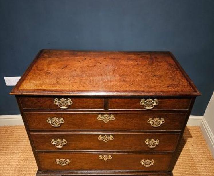 George III Oak Chest of Drawers - Image 6