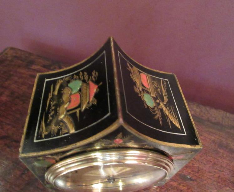 Small Edwardian Period Chinoserie Mantel Clock - Image 2