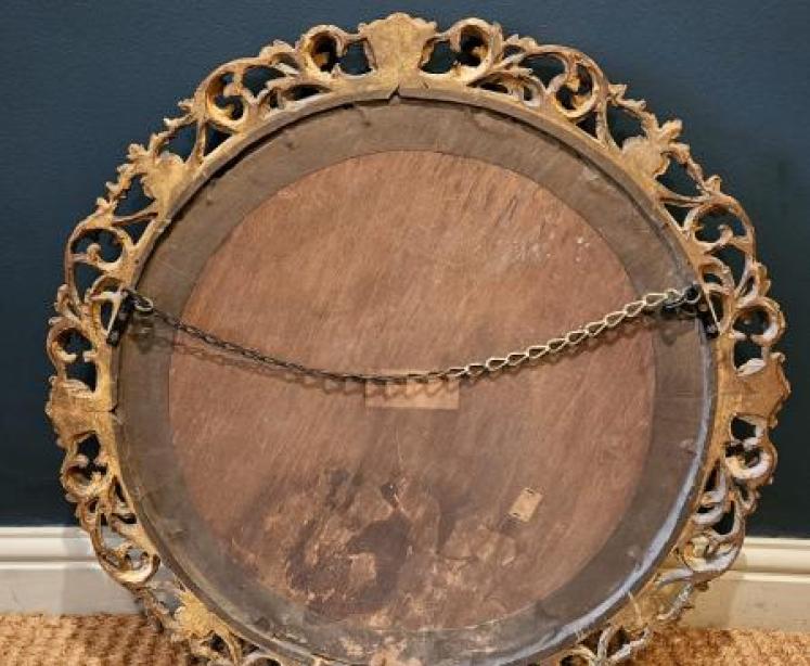 Victorian Timber Gilt Florentine Mirror - Image 6