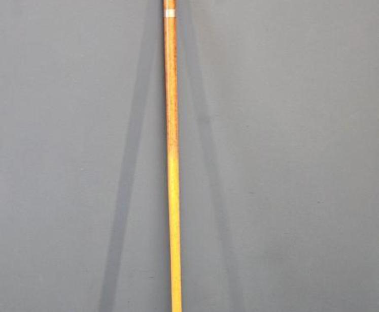 9ct Gold Mounted Birds Eye Maple Walking Stick - Image 1