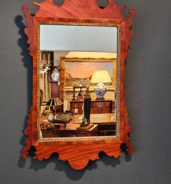 Small George III Mahogany Mirror