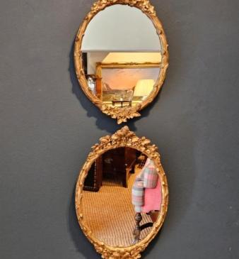 Matching Pair of Victorian Timber Gilt Mirrors