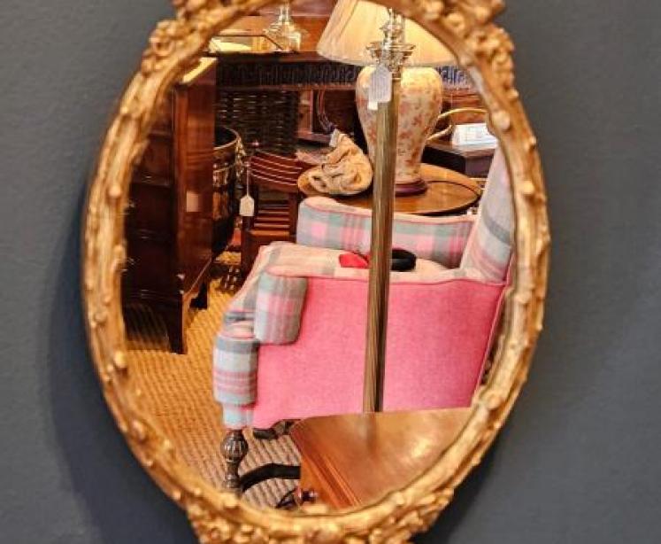 Matching Pair of Victorian Timber Gilt Mirrors - Image 2