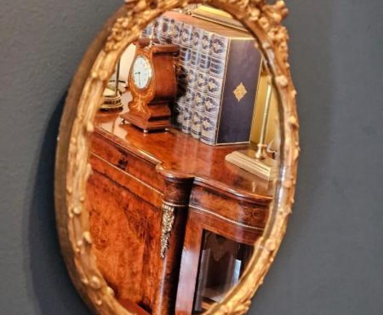 Matching Pair of Victorian Timber Gilt Mirrors - Image 3