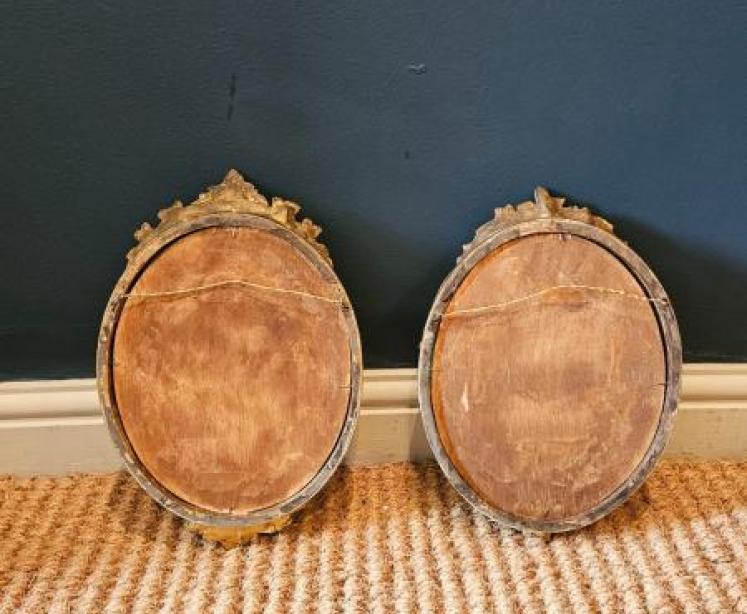 Matching Pair of Victorian Timber Gilt Mirrors - Image 4