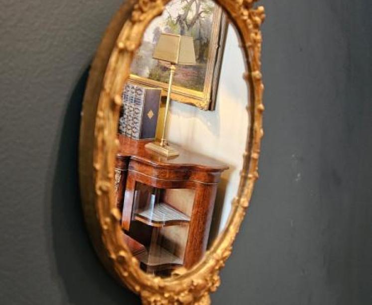 Matching Pair of Victorian Timber Gilt Mirrors - Image 5