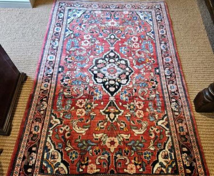 Antique Persian Wool Rug - Image 1
