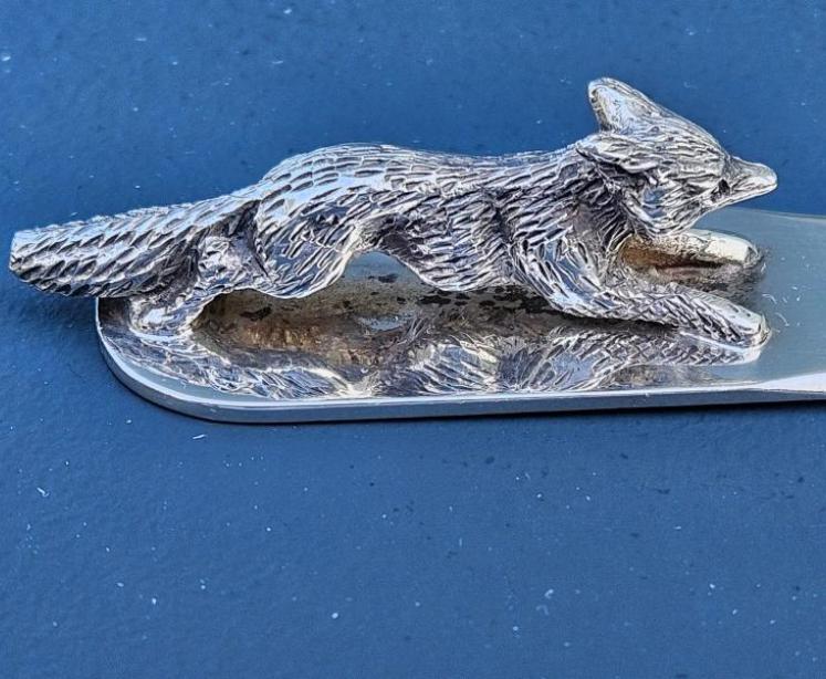 Quality George V Silver Running Fox Letter Opener - Image 4