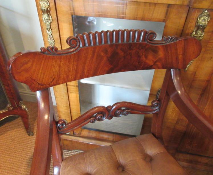 Fine Pair of William IV Period Elbow Chairs - Image 4