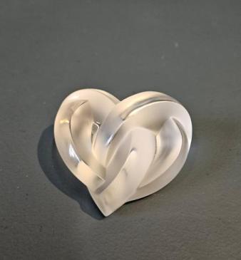  Lalique Heart Paperweight