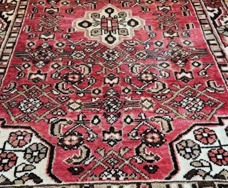 Antique Persian Wool Rug - Image 4