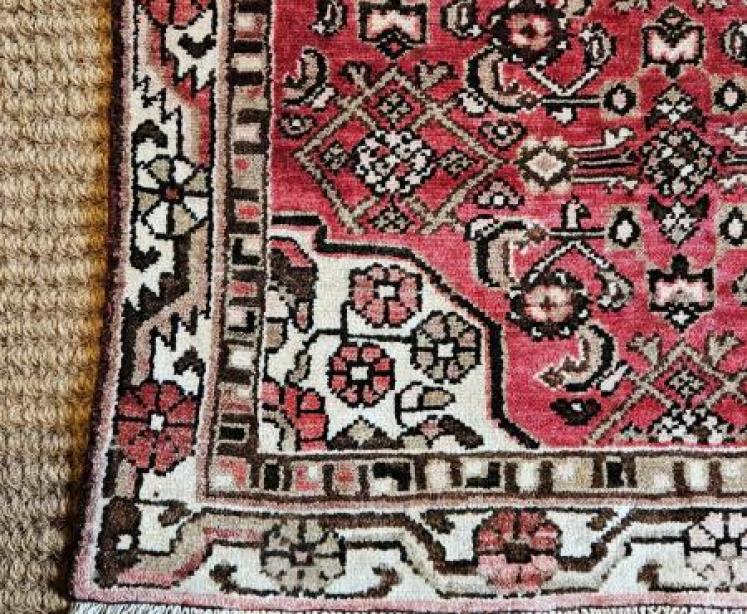 Antique Persian Wool Rug - Image 5