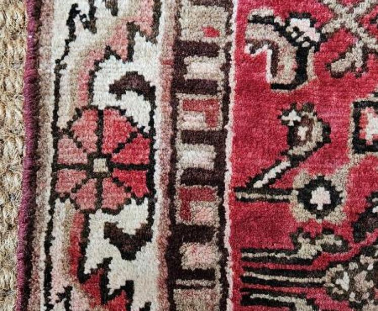 Antique Persian Wool Rug - Image 6