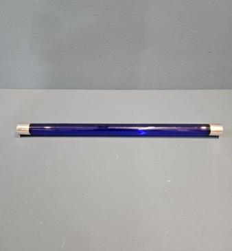 George V Bristol Blue Glass and Silver Ruler