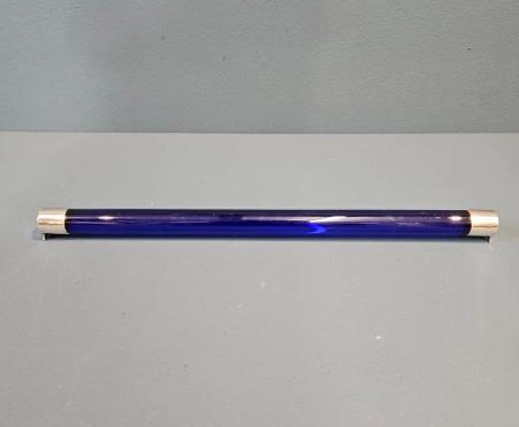 George V Bristol Blue Glass and Silver Ruler - Image 1