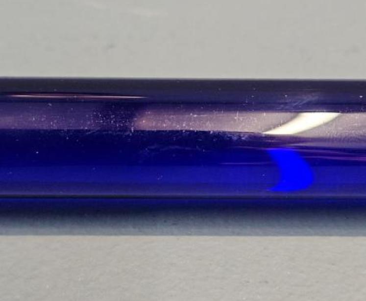 George V Bristol Blue Glass and Silver Ruler - Image 5