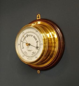 Victorian Barker of Kensington Bulkhead Barometer 