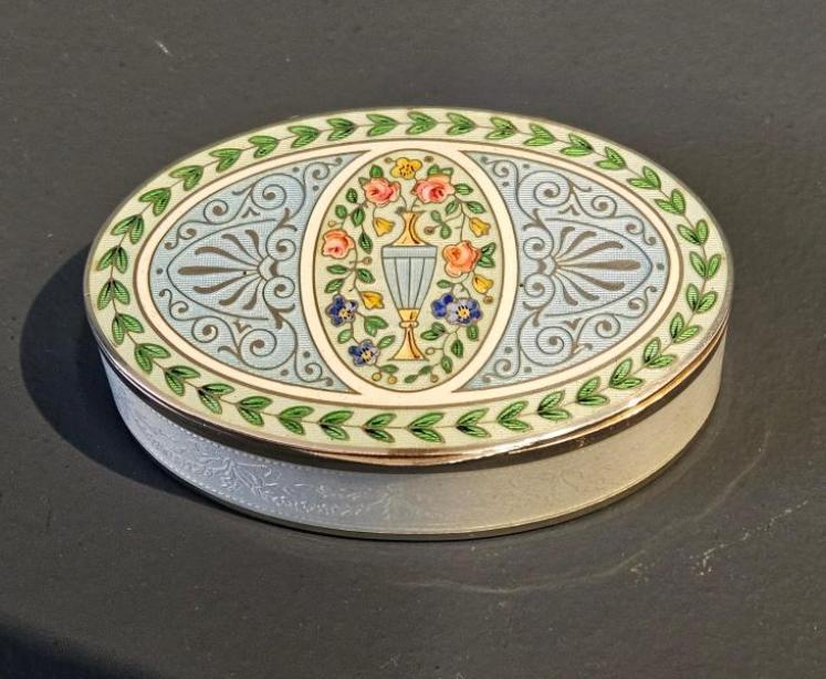 Outstanding Silver and Enamel Table Box - Image 2