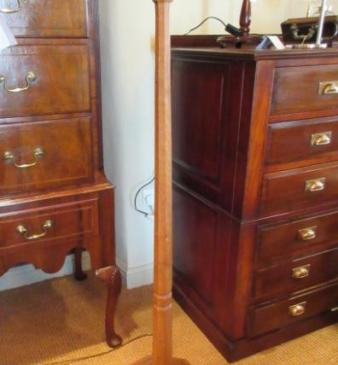 Superb Mouseman Adzed Oak Standard Lamp