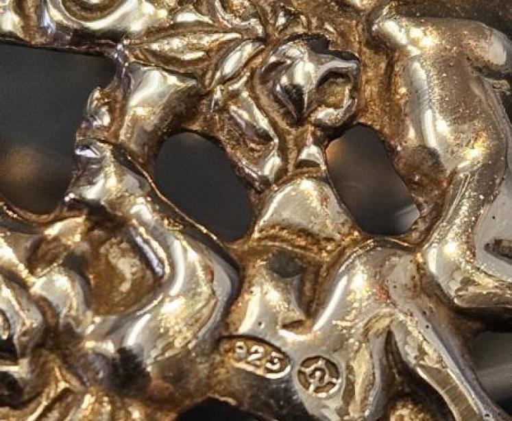 Edwardian Silver and Crystal Swan Bon Bon Dish - Image 7