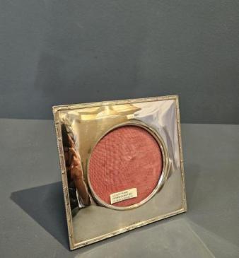 Edwardian Silver Reeded Border Frame