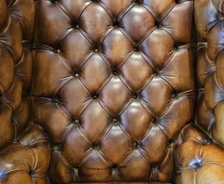 1920's Leather Wing Back Arm Chair - Image 3