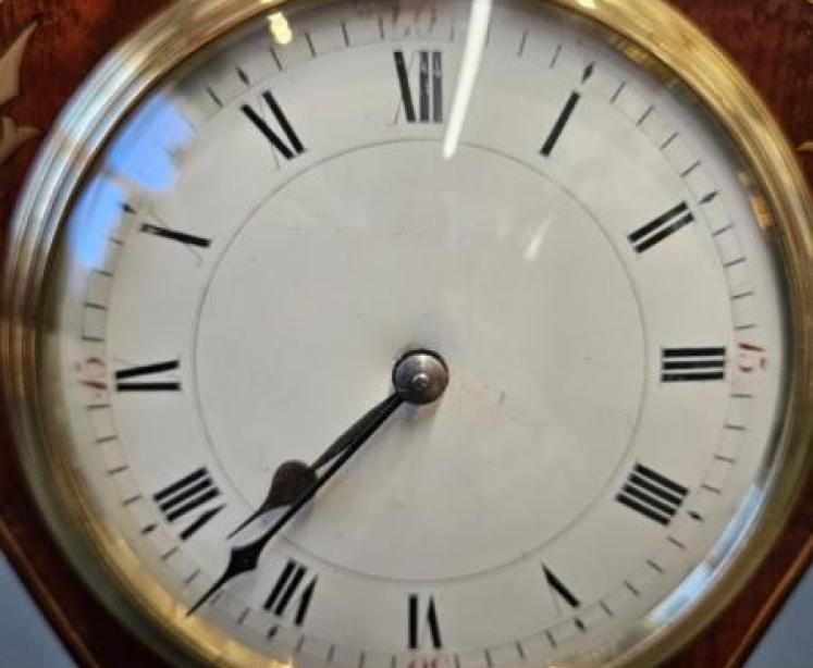 Aspreys Brass Inlaid Edwardian Mantel Clock - Image 5