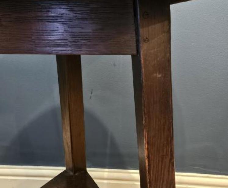 George III Oak Cricket Table - Image 2