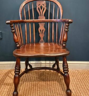 George III Yew Wood Windsor Chair