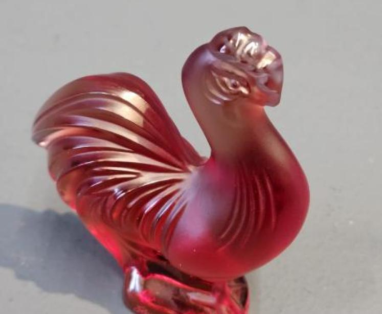 Lalique Opalescent Red Cockerel - Image 4