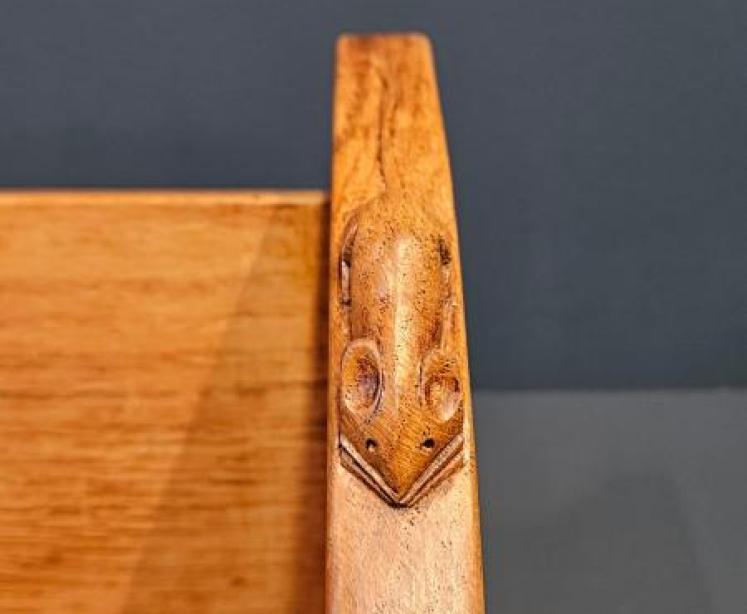 Mouseman Oak Book Trough - Image 4