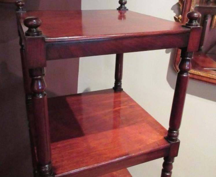 Fine William IV Period Mahogany Four Tier Whatnot - Image 3