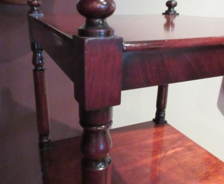 Fine William IV Period Mahogany Four Tier Whatnot - Image 4