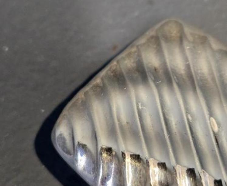 Unusual Victorian Silver Wavy & Ribbed Vesta Case - Image 6