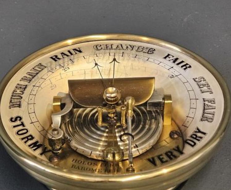 Large Victorian Skeletonised Marine Barometer - Image 5