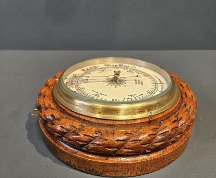 Victorian Oak Dublin Barometer - Image 2