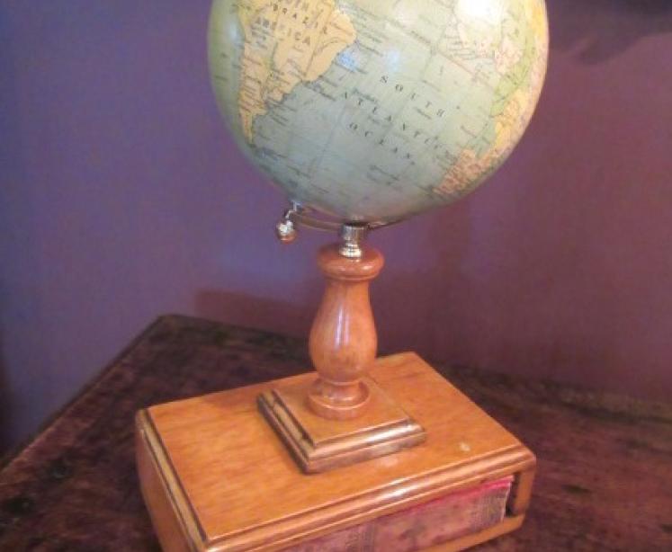 Very Unusual Phillip's 6" Terrestrial Globe & Atlas - Image 4
