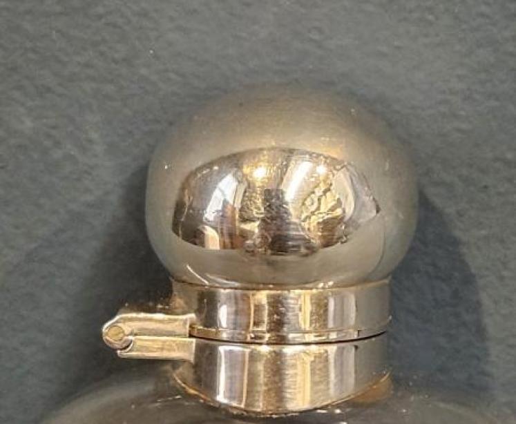 Silver Topped Hip Flask - Image 6
