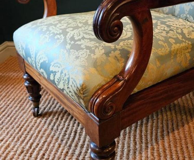William IV Open Arm Chair - Image 5