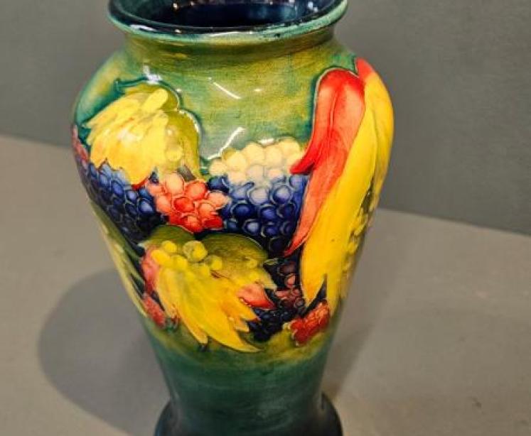 Moorcroft Leaf and Blackberries Vase - Image 6