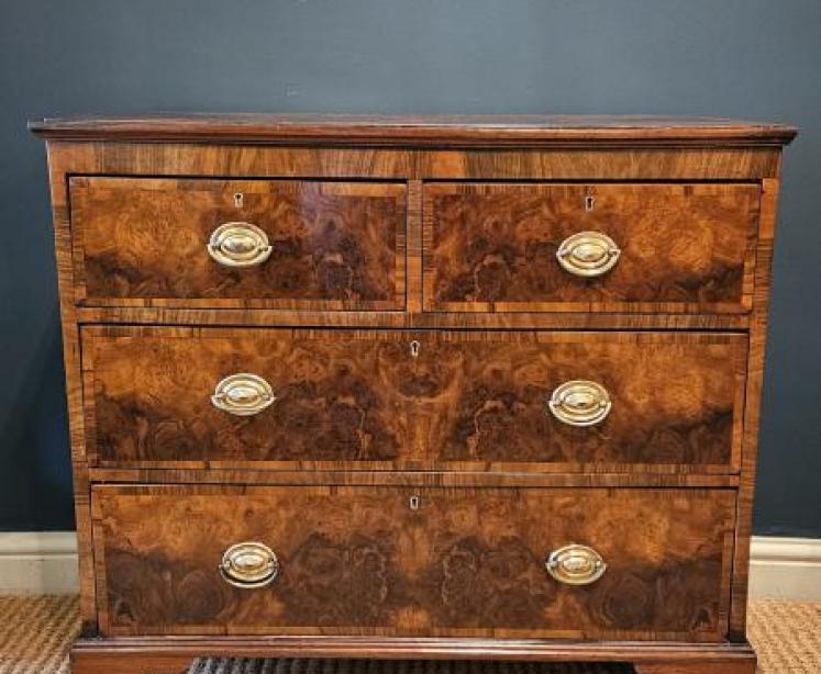 Victorian Walnut Chest of Drawers  - Image 1