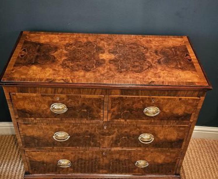 Victorian Walnut Chest of Drawers  - Image 3