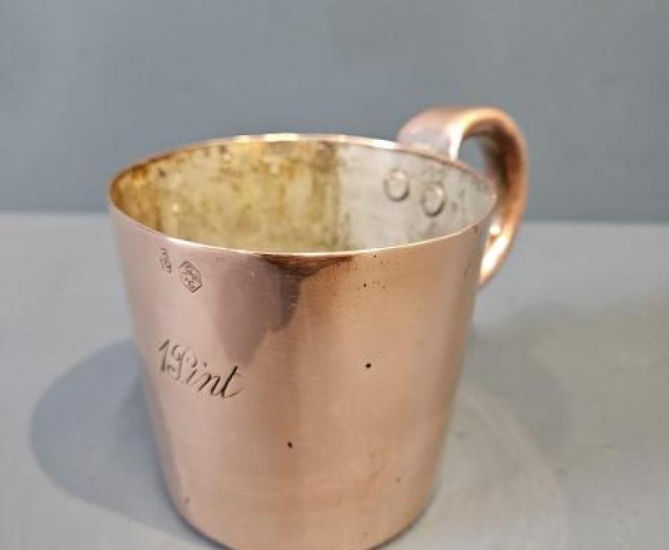 Royal Navy Copper Rum Measure  - Image 1