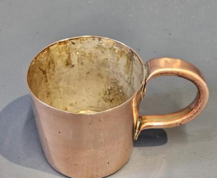 Royal Navy Copper Rum Measure  - Image 5