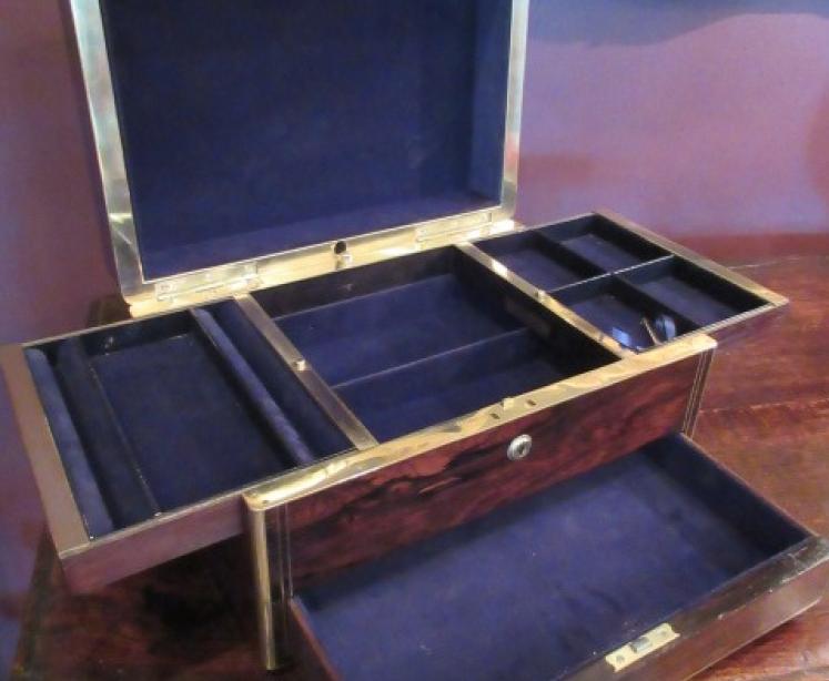 High Quality Mid Victorian Coromandel Jewellery Box - Image 2
